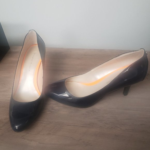 Etienne Aigner Terra Navy Blue Heels - Picture 3 of 9